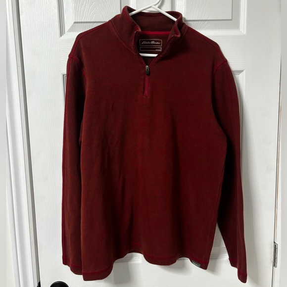 Eddie Bauer Quarter-Zip - Red - Picture 1 of 3